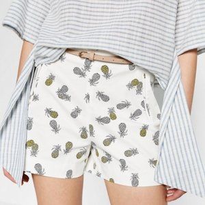 Zara Basic Collection Pineapple Bermuda Shorts